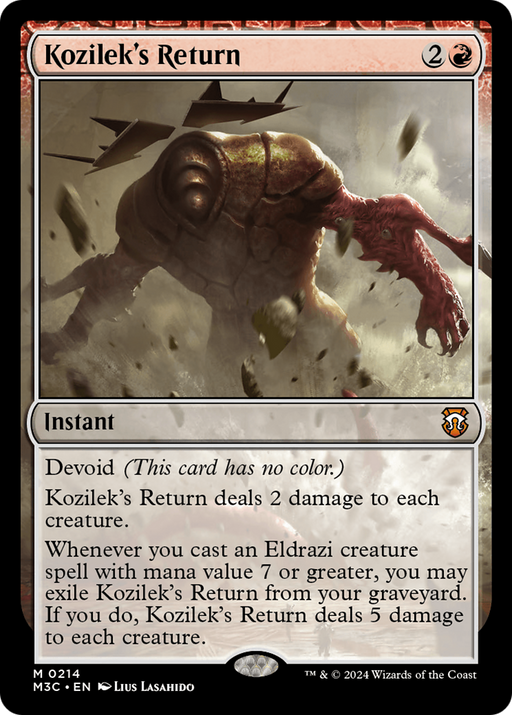 Kozilek's Return (M3C-214) - Modern Horizons 3 Commander: (devoid) - for just $0.11! 