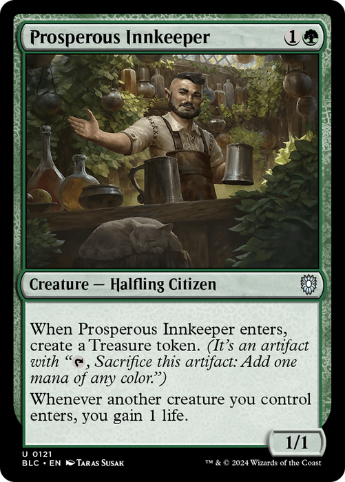 Prosperous Innkeeper (BLC-121) - Bloomburrow Commander - for just $0.09! 