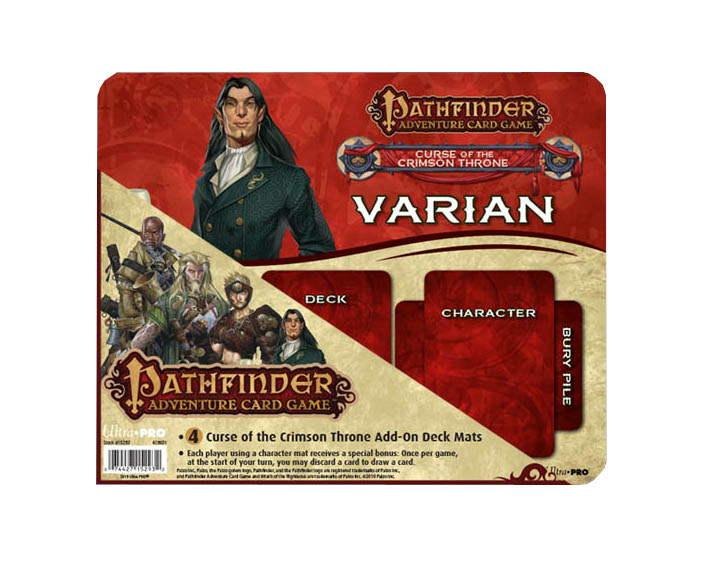 Ultra PRO: Playmat - Pathfinder (4 Curse of the Crimson Throne Expansion add-on Deck Mats) - Just $0! Shop now at Retro Gaming of Denver