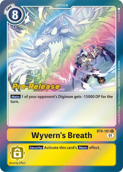 Wyvern's Breath [BT6-101] [Double Diamond Pre-Release Cards] - Just $1.40! Shop now at Retro Gaming of Denver