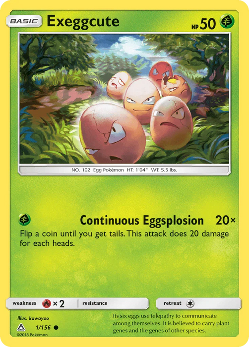 Exeggcute (1/156) [Sun & Moon: Ultra Prism] - for just $0.10! 