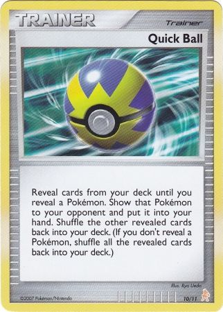 Quick Ball (10/11) [Diamond & Pearl: Trainer Kit - Lucario] - Just $0.25! Shop now at Retro Gaming of Denver