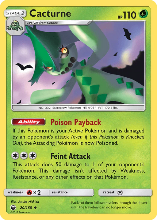 Cacturne (20/168) [Sun & Moon: Celestial Storm] - for just $0.15! 