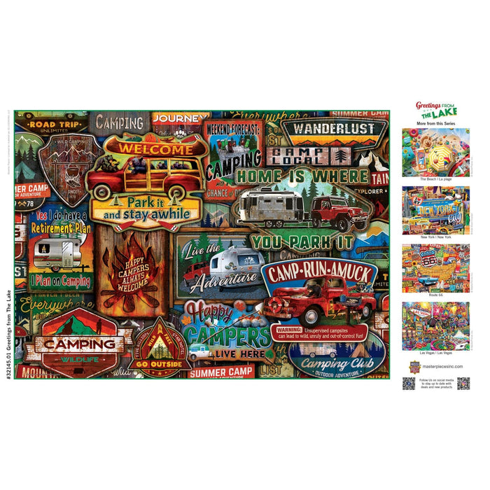 Greetings From The Lake - 500 Piece Jigsaw Puzzle - for just $14.99! 