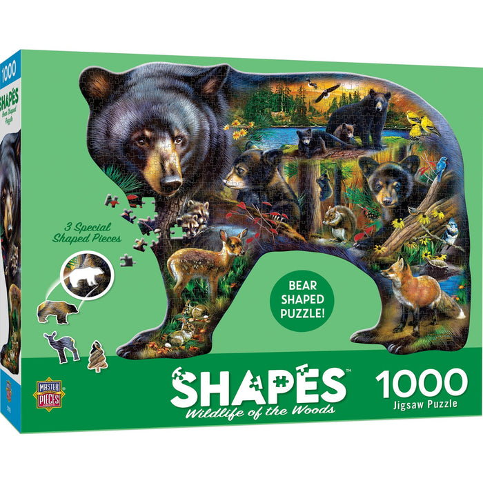 Contours - Wildlife of the Woods 1000 Piece Shaped Jigsaw Puzzle - Just $16.99! Shop now at Retro Gaming of Denver