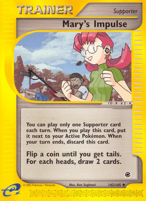 Mary's Impulse (142/165) [Expedition: Base Set] - for just $0.85! 