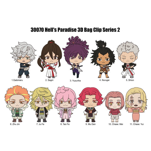 Hell's Paradise Series 2 3D Foam Bag Clip Blind Bag - for just $8.99! 