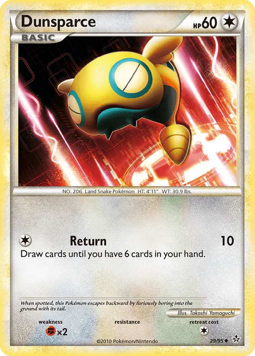 Dunsparce (29/95) [HeartGold & SoulSilver: Unleashed] - for just $0.25! 