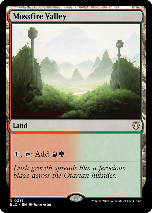 Mossfire Valley (BLC-316) - Bloomburrow Commander - for just $0.08! 