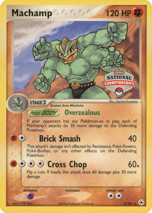 Machamp (9/101) (National Championships Promo) [EX: Hidden Legends] - for just $13.20! 