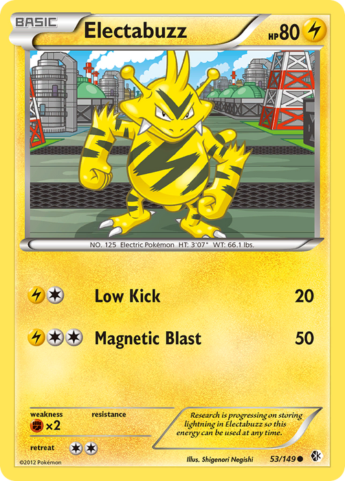 Electabuzz (53/149) [Black & White: Boundaries Crossed] - Just $0.10! Shop now at Retro Gaming of Denver