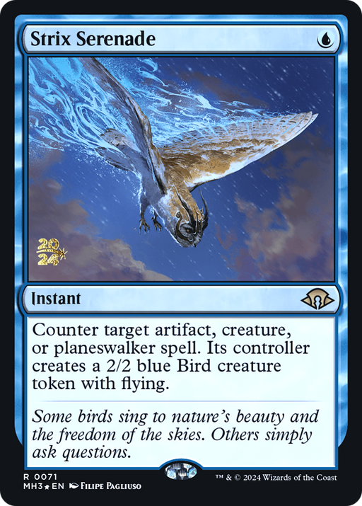 Strix Serenade (PRE-071) - Modern Horizons 3 Promos Foil - for just $2.44! 