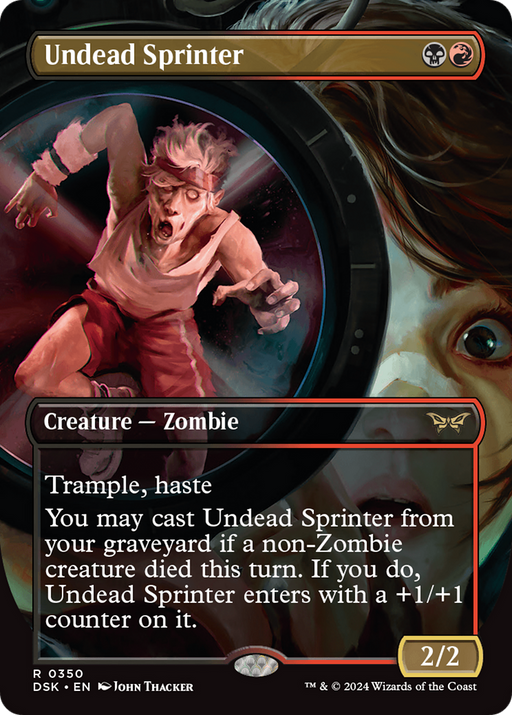 Undead Sprinter (DSK-350) - Duskmourn: House of Horror (Borderless) Foil - for just $0.10! 