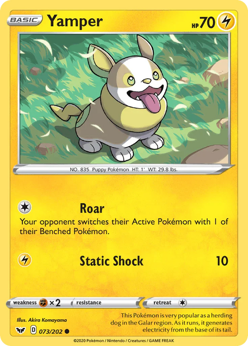 Yamper (073/202) [Sword & Shield: Base Set] - for just $0.10! 