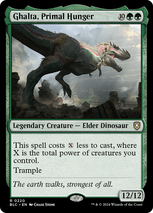 Ghalta, Primal Hunger (BLC-220) - Bloomburrow Commander - for just $0.26! 