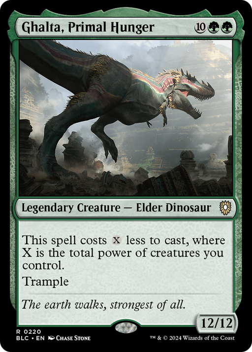 Ghalta, Primal Hunger (BLC-220) - Bloomburrow Commander - for just $0.32! 
