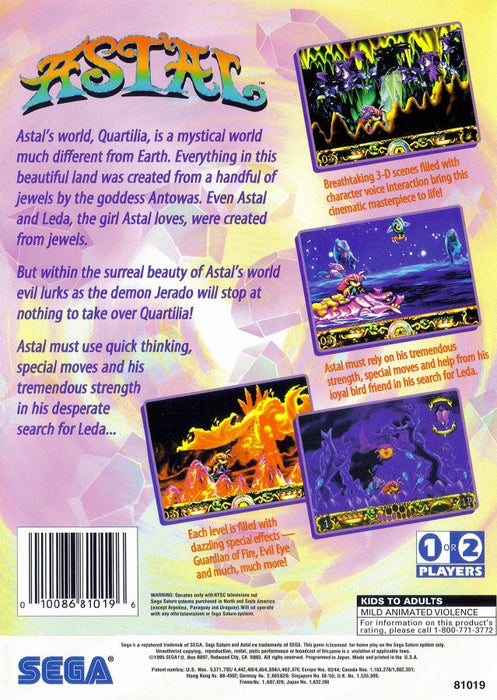 Astal – Sega Saturn (SS) - for just $75.99! 