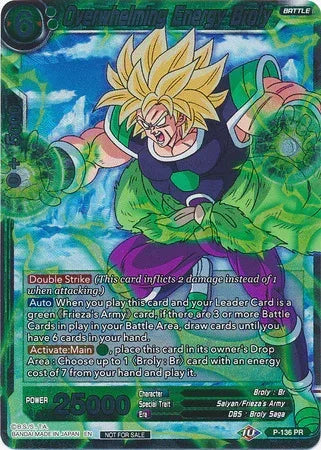 Overwhelming Energy Broly (Series 7 Super Dash Pack) (P-136) [Promotion Cards] - for just $0.15! 