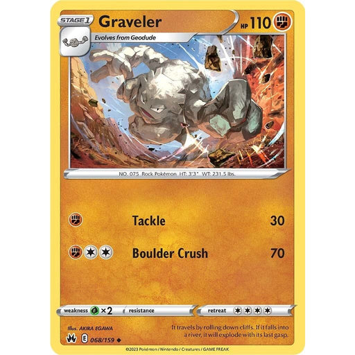 Graveler (068/159) [Sword & Shield: Crown Zenith] - Just $0.03! Shop now at Retro Gaming of Denver