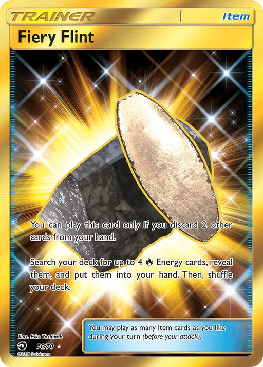 Fiery Flint (76/70) [Sun & Moon: Dragon Majesty] - for just $4! 