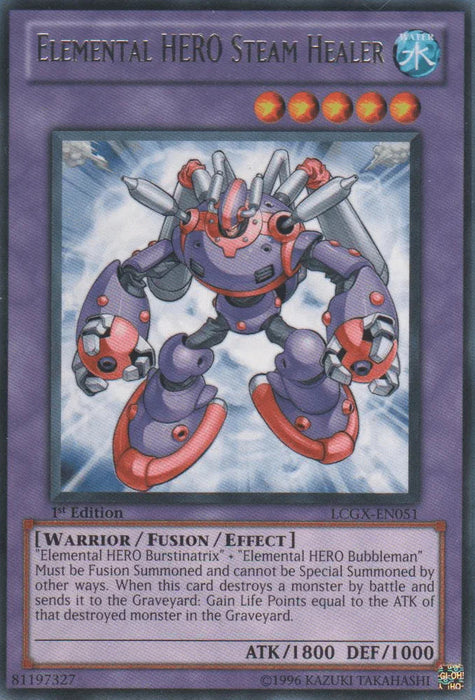 Elemental HERO Steam Healer [LCGX-EN051] Rare - for just $0.60! 