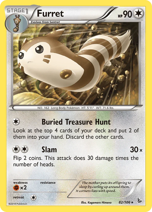 Furret (82/106) [XY: Flashfire] - for just $0.50! 