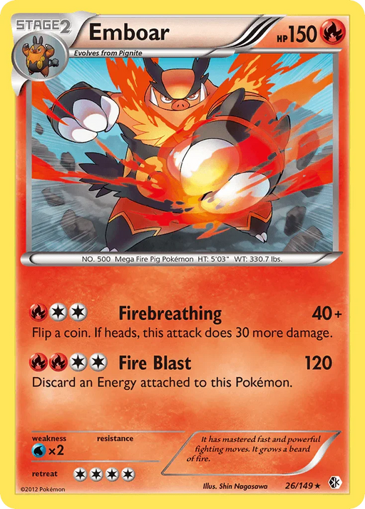 Emboar (26/149) [Black & White: Boundaries Crossed] - for just $1.80! 