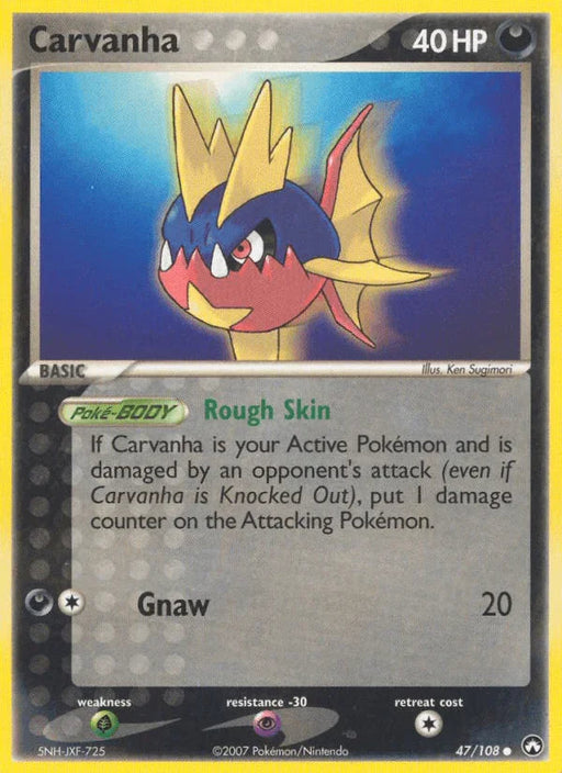 Carvanha (47/108) [EX: Power Keepers] - for just $0.20! 