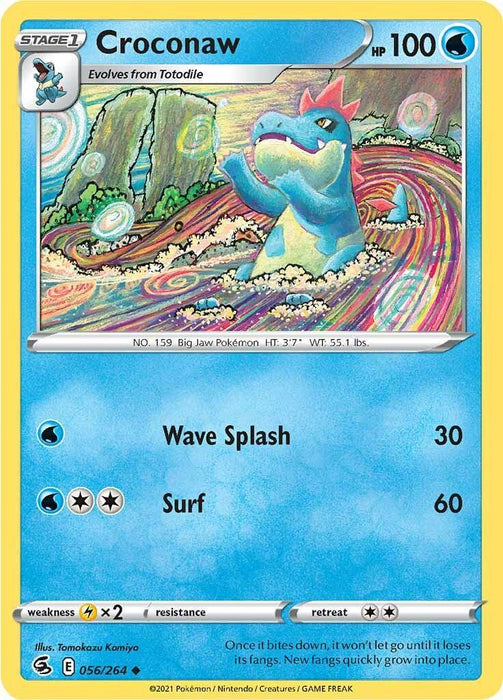 Croconaw (056/264) [Sword & Shield: Fusion Strike] - for just $0.10! 
