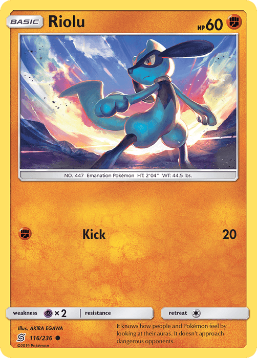 Riolu (116/236) [Sun & Moon: Unified Minds] - for just $0.10! 