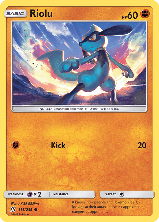 Riolu (116/236) [Sun & Moon: Unified Minds] - for just $0.10! 