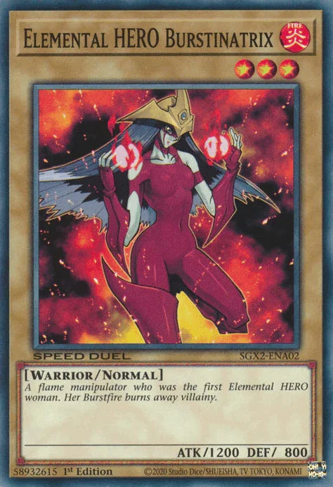 Elemental HERO Burstinatrix [SGX2-ENA02] Common - for just $0.10! 