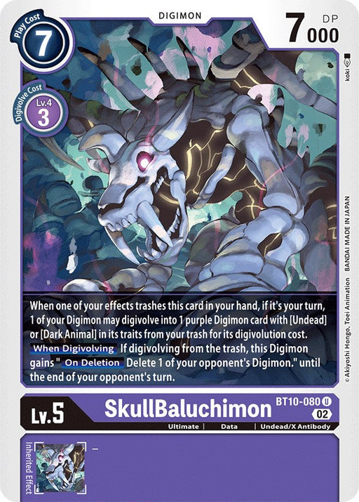 SkullBaluchimon [BT10-080] [Xros Encounter] - Just $0.09! Shop now at Retro Gaming of Denver