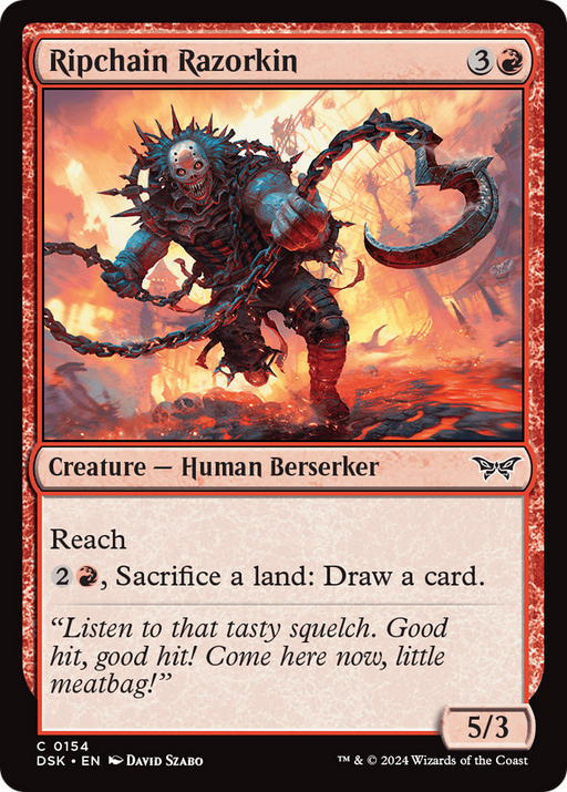 Ripchain Razorkin (DSK-154) - Duskmourn: House of Horror Foil - for just $0.02! 