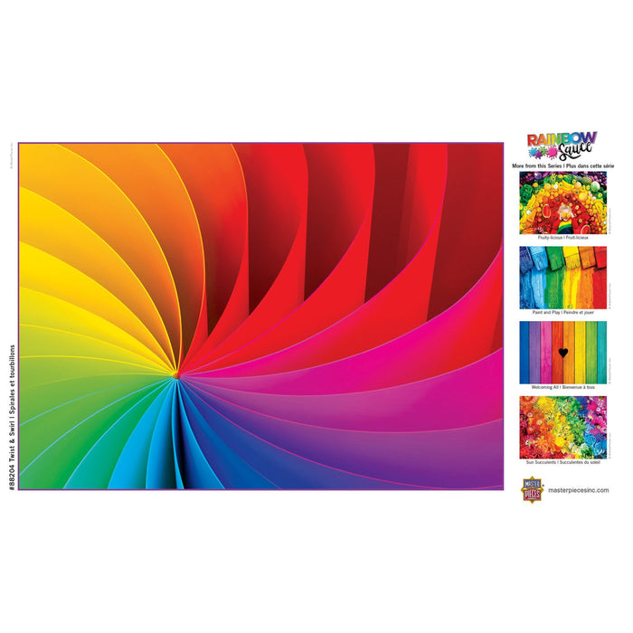 Rainbow Sauce - Twist & Swirl 500 Piece Jigsaw Puzzle - Just $9.99! Shop now at Retro Gaming of Denver