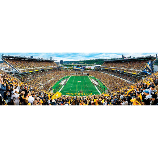 Pittsburgh Steelers - 1000 Piece Panoramic Jigsaw Puzzle - End View - Just $19.99! Shop now at Retro Gaming of Denver