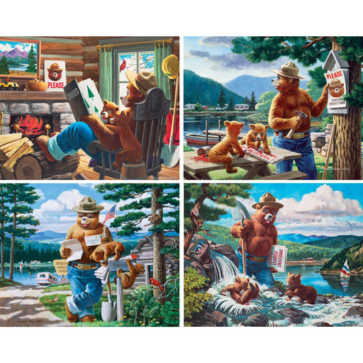 Smokey Bear 100 Piece Jigsaw Puzzles 4-Pack - Just $14.99! Shop now at Retro Gaming of Denver