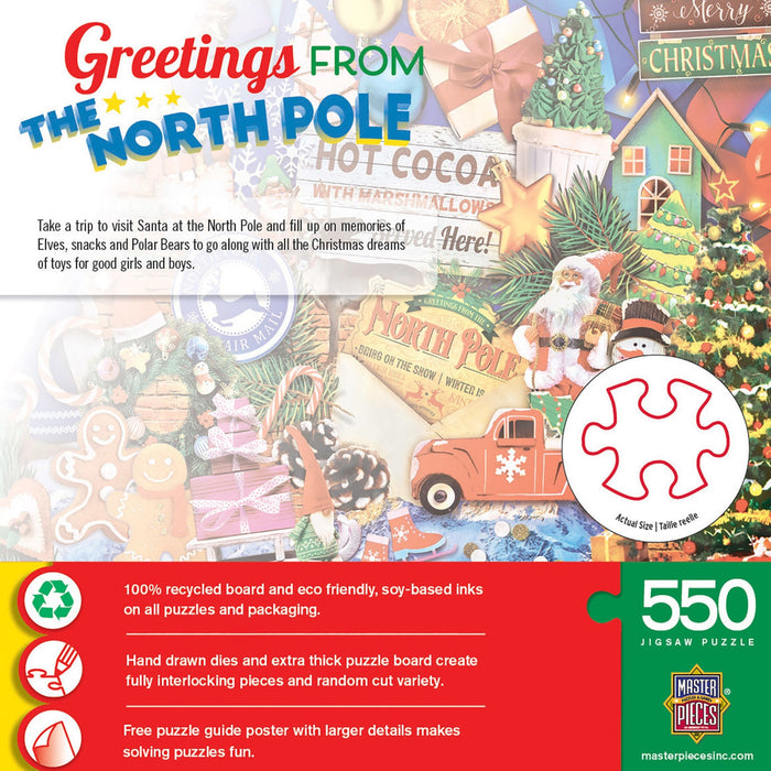 Greetings From The North Pole - 550 Piece Jigsaw Puzzle - Just $14.99! Shop now at Retro Gaming of Denver