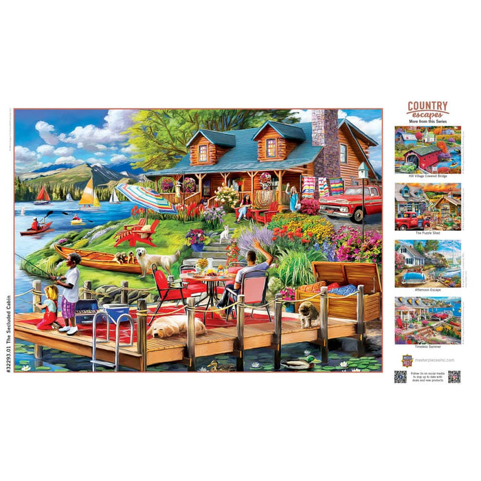 Country Escapes - The Secluded Cabin 500 Piece Jigsaw Puzzle - for just $14.99! 