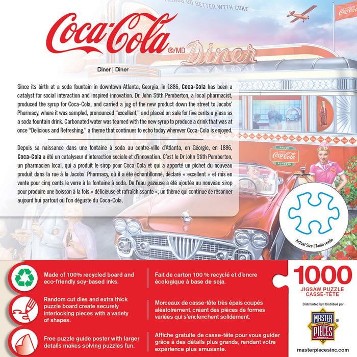 Coca-Cola - Diner 1000 Piece Jigsaw Puzzle - Just $16.99! Shop now at Retro Gaming of Denver