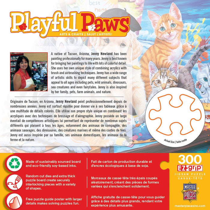 Playful Paws - Arts & Crafts 300 Piece EZ Grip Jigsaw Puzzle - for just $10.99! 