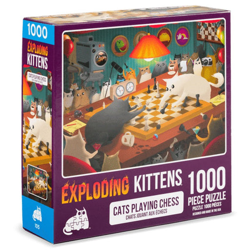 Puzzle: Exploding Kittens - Cats Playing Chess - for just $12.99! 