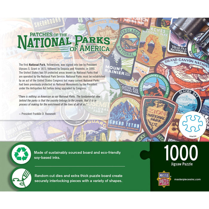 Patches of the National Parks 1000 Piece Jigsaw Puzzle - Just $19.99! Shop now at Retro Gaming of Denver