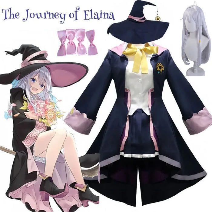 The Journey of Elaina Cosplay Costume - Witch Hat, Wig, Party Dress - for just $53.95! 