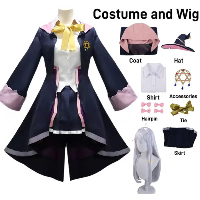 The Journey of Elaina Cosplay Costume - Witch Hat, Wig, Party Dress - for just $53.95! 