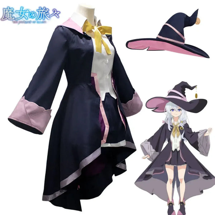 The Journey of Elaina Cosplay Costume - Witch Hat, Wig, Party Dress - for just $56.95! 