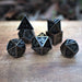 Elder Runes Blackout Metal Dice Set - Just $39.99! Shop now at Retro Gaming of Denver