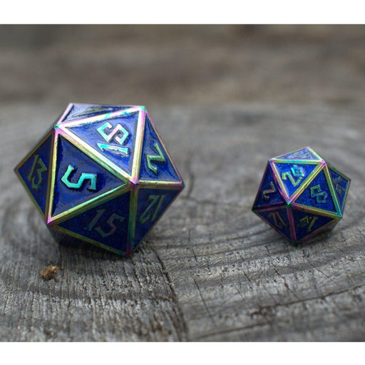 Iridescent and Blue Glitter Metal 35mm D20 - Just $24.99! Shop now at Retro Gaming of Denver