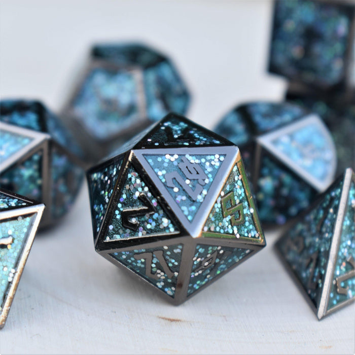 Elder Runes Midnight Dance Metal Dice Set - Just $39.99! Shop now at Retro Gaming of Denver