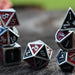 Elder Runes Scarlet And Crow Metal Dice Set - Just $39.99! Shop now at Retro Gaming of Denver